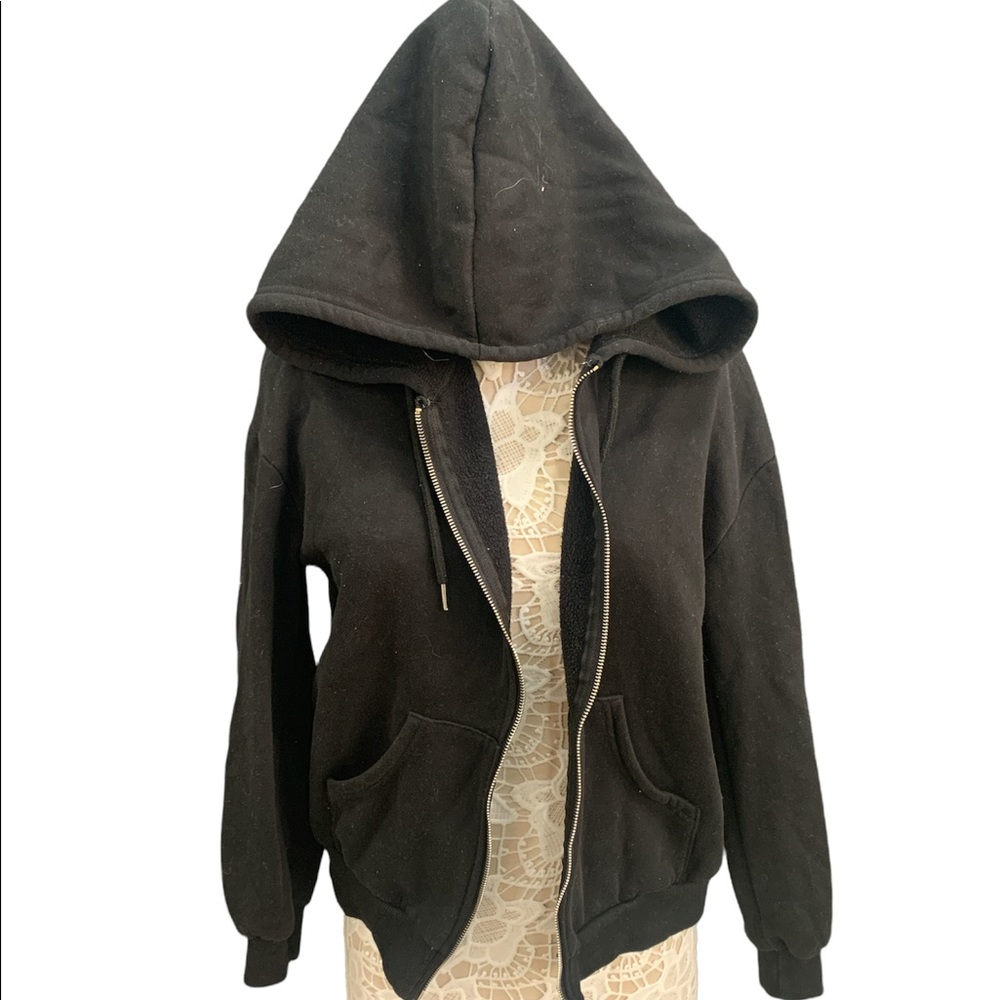 Shein Hooded Zip up Sweater sz M
